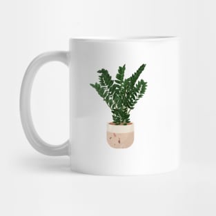 ZZ plants illustration, potted plant art Mug